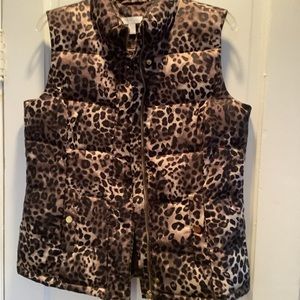 Ladies Charter Club Cheetah print vest